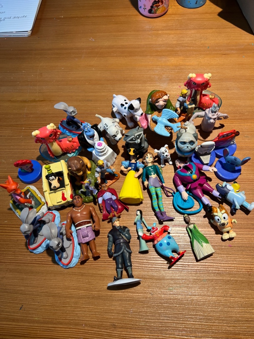 Mixed Disney Character Toy Figures - vintage and new McDonald’s toys